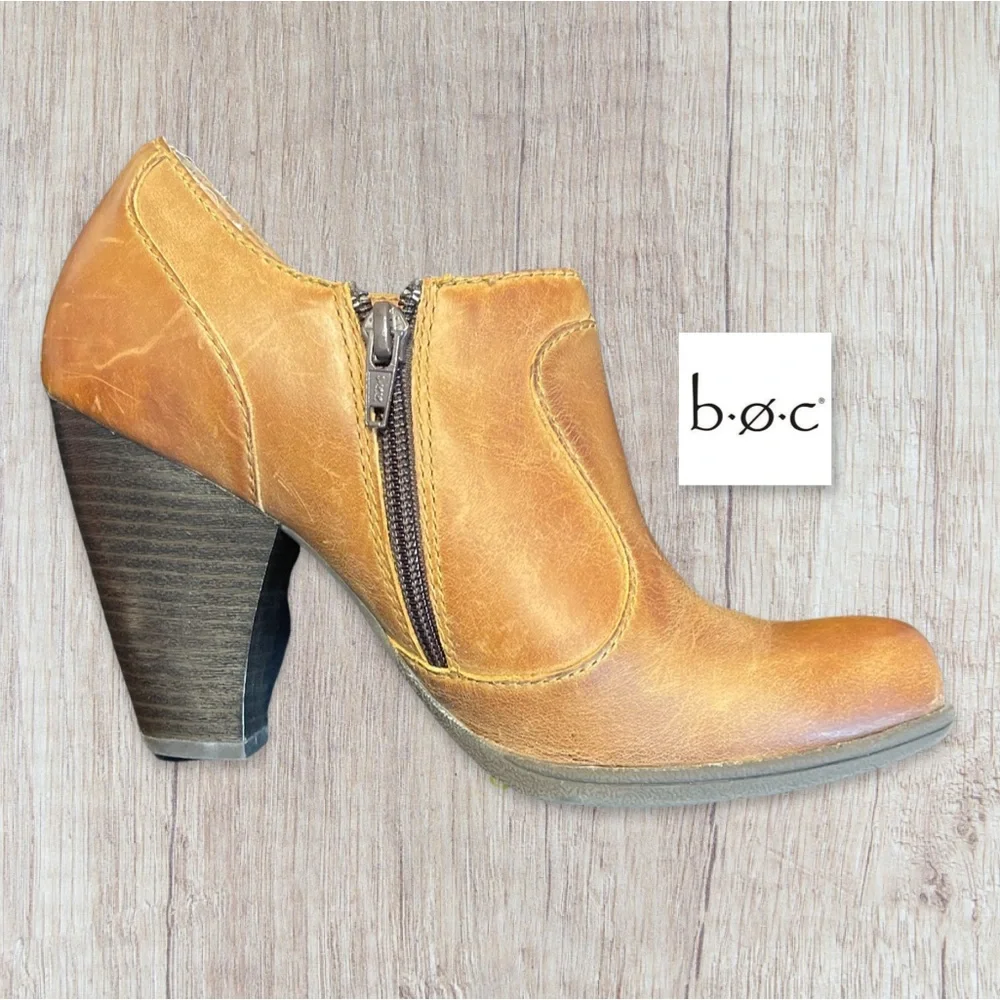 Born of Concept Heeled Leather Booties - Picture 3 of 8